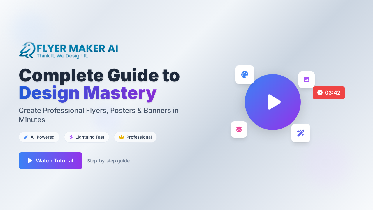 AI-generated professional poster design preview showing marketing flyer creation process